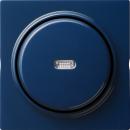 Gira S-Color Kontroll Taster senkrecht Wechsler Blau 012046